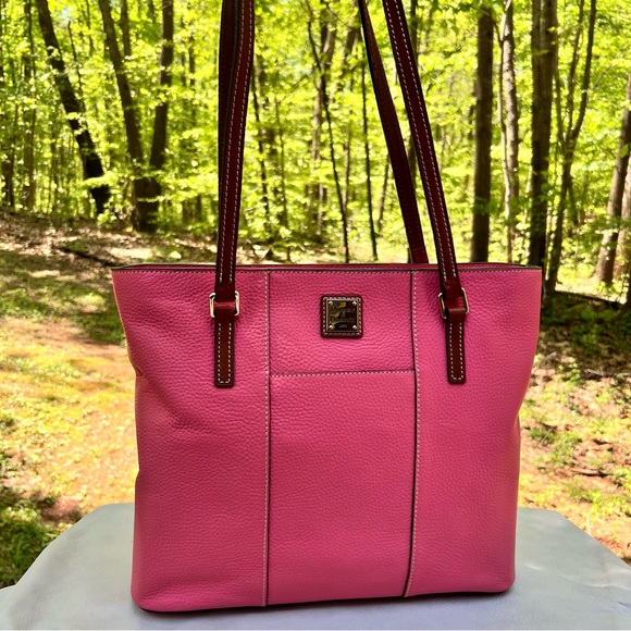 Dooney & Bourke Pebble Leather Lexington Shopper Bubble Gum Pink NWT - Picture 1 of 10